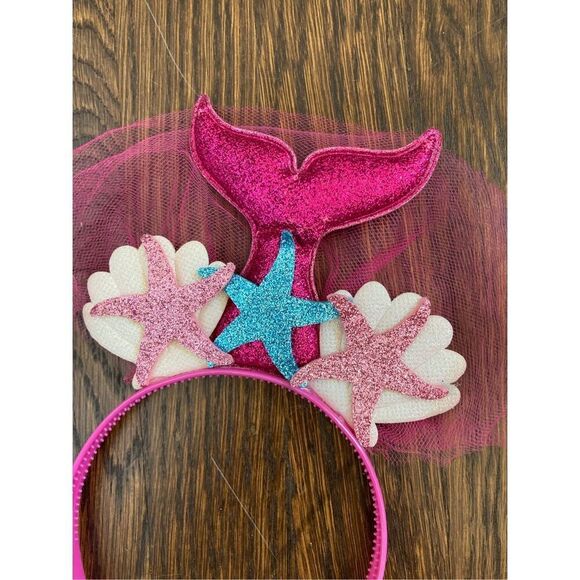 3/$30 Unicorn and Mermaid Sparkle Rainbow Girls  Headbands - Picture 3 of 7